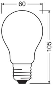 OSRAM LED Classic, mat, E27, 3,8 W, 806 lm, 4.000 K, A60 wit mat
