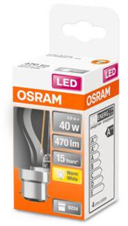 OSRAM LED druppellamp B22d 4W 2.700K helder