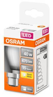 OSRAM LED druppellamp B22d 4W 2.700K mat