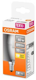 OSRAM LED frosted flame lamp met straler - 5,4W equivalent 40W E14 - Warm wit