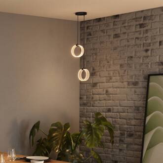 OSRAM LED hanglamp Decor Circle, 2-lamps, CCT, zwart