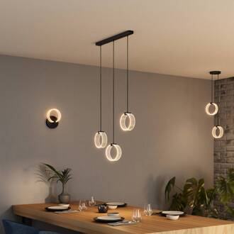 OSRAM LED hanglamp Decor Circle, 3-lamps, CCT, zwart