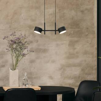 OSRAM LED hanglamp Decor Kyoto, 2-lamps, zwart, dimbaar
