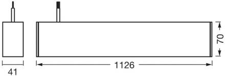 OSRAM LED hanglamp Office line Cuboid wit 4.000 K dimbaar