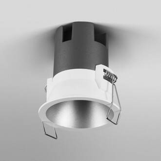 OSRAM LED inbouwspot TWIST, wit/zilver, 830, Ø 7 cm, metaal wit, zilver