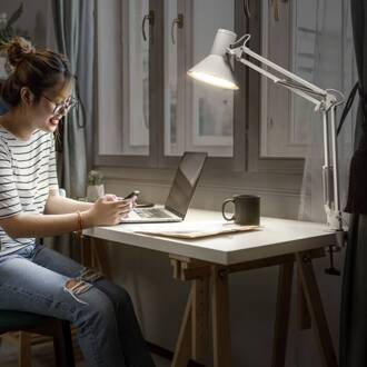 OSRAM LED klemlamp Office Line Desk Retro, wit, 3.000 K