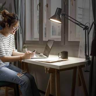 OSRAM LED klemlamp Office Line Desk Retro zwart 3.000K