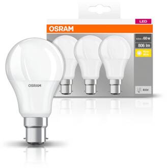 OSRAM LED lamp Classic B22d 8,5W 2.700K 806lm 3 wit
