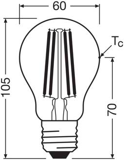OSRAM LED lamp E27 2,2W gloeidraad 4.000K 470lm 2-pack
