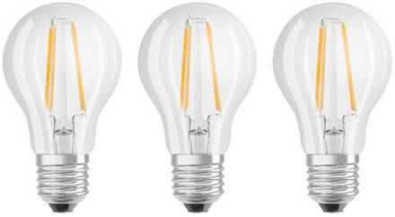 OSRAM LED lamp E27 Classic filament 840 per 3