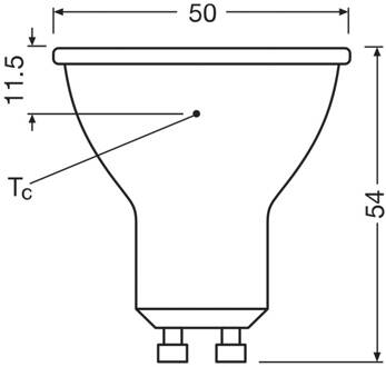 OSRAM LED lamp Reflector GU10 6,9W 120° 865 helder