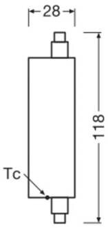 OSRAM LED lamp staaf R7s 20W 3.000K 300°