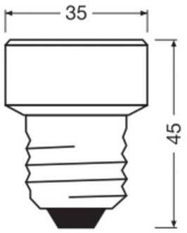 OSRAM LED lamp Star Flat E27 3,5W 4.000K verwisselbare ring