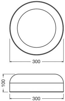 OSRAM LED plafondlamp Decor Bamboo Paper, Ø 30 cm, bamboe lichtbruin, wit