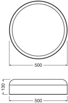 OSRAM LED plafondlamp Decor Bamboo Paper, Ø 50 cm, bamboe lichtbruin, wit