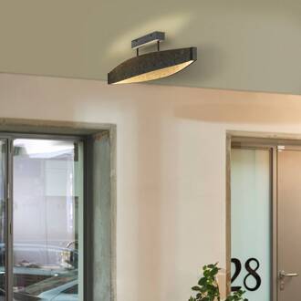 OSRAM LED plafondlamp Decor Flat Felt, grijs, vilt, 3.000 K donkergrijs