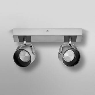 OSRAM LED plafondlamp Jupiter, 2-lamps, zilver, metaal