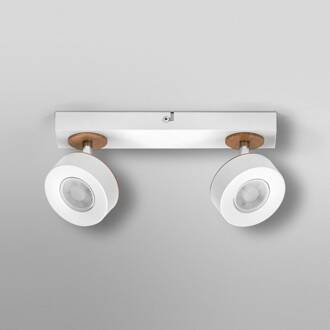 OSRAM LED plafondspot PLUTO, wit, 2 spots metaal 3.000 K