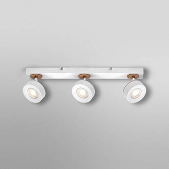 OSRAM LED plafondspot PLUTO, wit, 3 spots metaal 3.000 K