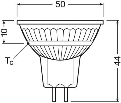 OSRAM LED reflectorlamp GU5.3 3.8W 827 36° 5-pack