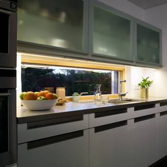 OSRAM LED-sensor-onderbouwlamp LINEAR FLAT, 3.000 K zilver