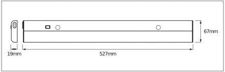 OSRAM LED-sensor-onderbouwlamp LINEAR FLAT, 4.000 K zilver
