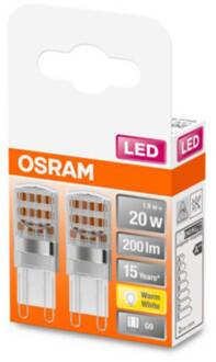 OSRAM LED stiftlamp G9 1,9W 2.700K helder 2-pak