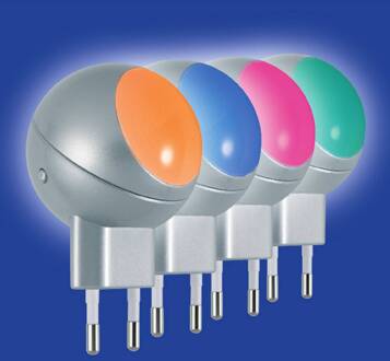 OSRAM LED-stopcontactnachtlampje LUNETTA SHINE, RGBW, wit