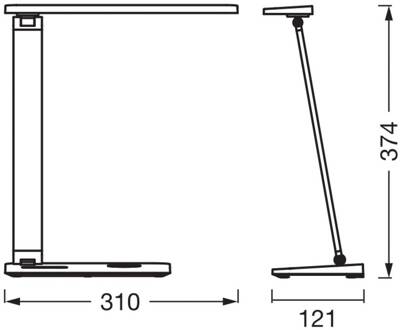 OSRAM LED tafellamp Office Line Desk Banker zwart CCT dimbaar