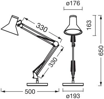 OSRAM LED tafellamp Office Line Desk Retro, wit, 3.000 K