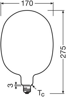 OSRAM LED Vintage 1906 Ballon E27 7,3W 2700K mat dimbaar