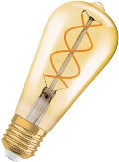 OSRAM LED Vintage 1906 Edison, goud, E27, 4W, 2.000K, dimbaar.