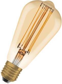 OSRAM LED Vintage 1906 Edison, goud, E27, 5,8 W, 822, dimbaar.