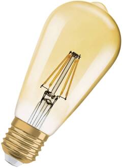 OSRAM LED Vintage 1906 Edison, goud, E27, 6,5 W, 824, dimbaar.