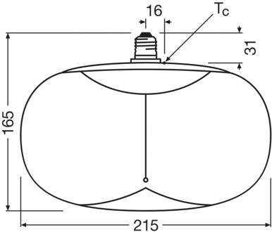 OSRAM LED Vintage Big Elipse E27 4W 818 Filament bruin dimbaar