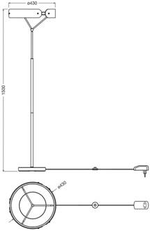 OSRAM LED vloerlamp Decor Curve Felt, grijs, vilt, 3.000 K donkergrijs