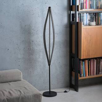 OSRAM LED vloerlamp Decor Flat Felt, grijs, vilt, 3.000 K donkergrijs