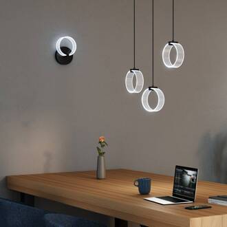 OSRAM LED-wandlamp Decor Circle, CCT, zwart