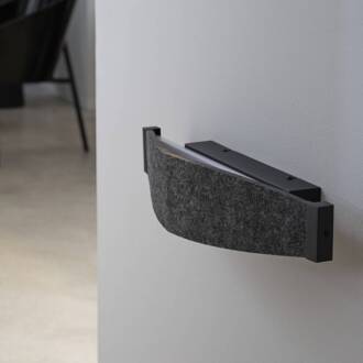 OSRAM LED wandlamp Decor Flat Felt, grijs, vilt, 3.000 K donkergrijs