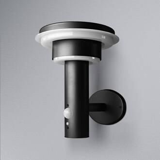 OSRAM LED wandlamp ENDURA STYLE SOLAR DOUBLE CIRCLE zwart