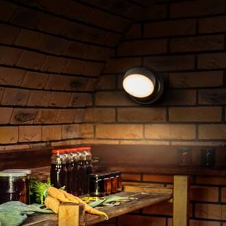 OSRAM LED wandlamp op batterijen NIGHTLUX ROUND, zwart, touchdim