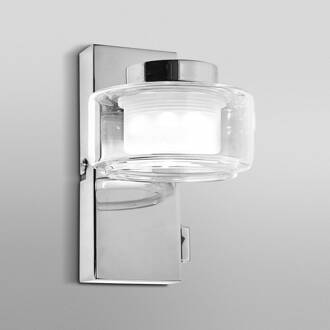 OSRAM LED wandlamp ORBIS FLAME, chroom, metaal, IP44, CCT