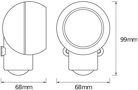 OSRAM LED wandlamp SPYLUX, wit, sensor, batterij, mobiel