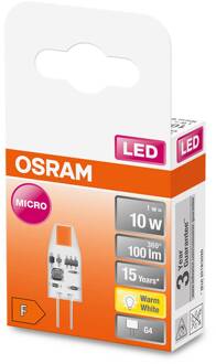 OSRAM Ledlamp Pin Micro Warm Wit G4 1w