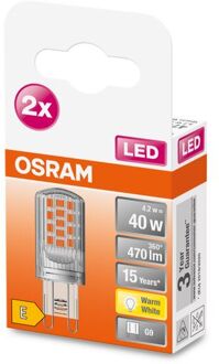 OSRAM Ledlamp Pin Warm Wit G9 4,2w 2 St.