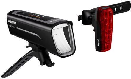 Osram LEDsBIKE Race 100 Set - Fietsverlichting set - inclusief automatische remlichtfunctie 5013002