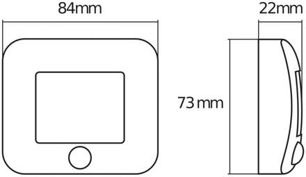 OSRAM nachtlampje NIGHTLUX HALL, zilver Sensor, batterij IP54
