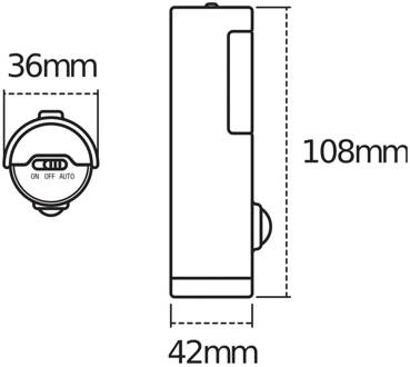 OSRAM nachtlampje NIGHTLUX TORCH, wit, sensor, batterij IP54
