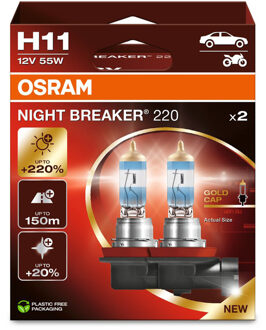 Osram Night Breaker 220 12V H11 - 2 stuks OS64211NB2202HB