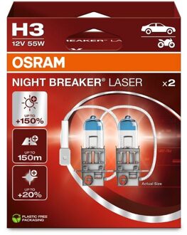 Osram Night Breaker Laser - H3 - set 2 stuks 64151NL2HB